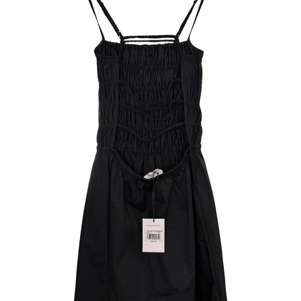 NWT Solid & Striped The Delta Dress Blackout Open Back Midi Sz XS $248 - Picture 10 of 11